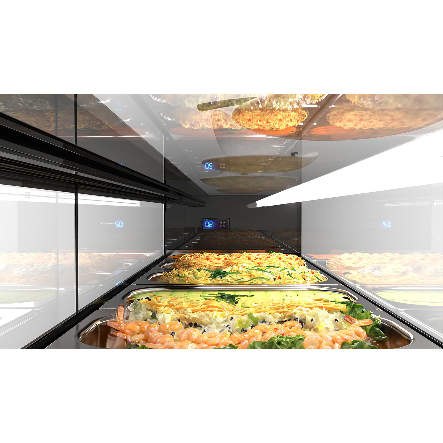 Vitrina para Tapas Refrigerada. Sayl Logic (modelos de 4 y 6 bandejas)