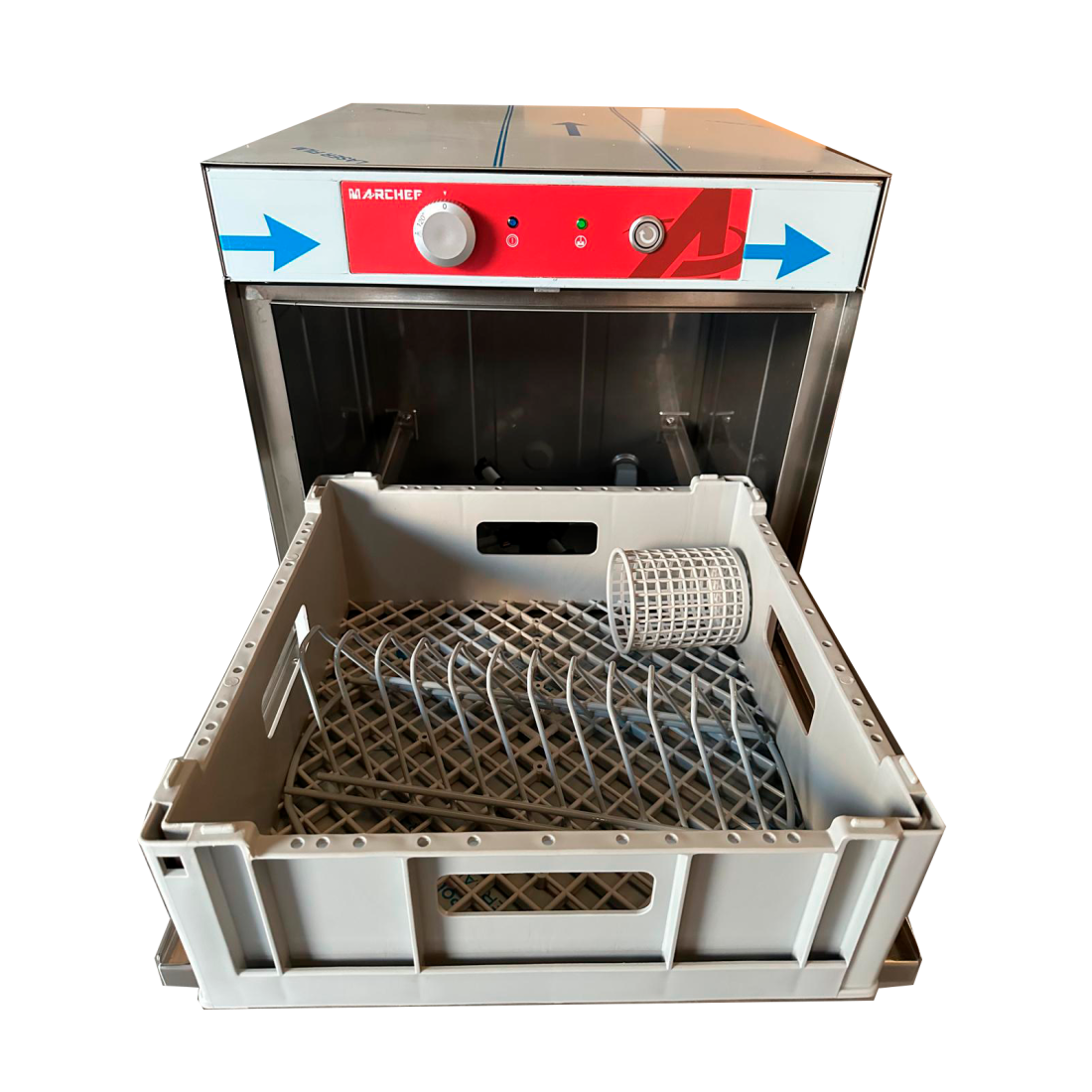 Lavavajillas cesta 40X40 GE-400B con Bomba de Desagüe Marchef - imagen 3