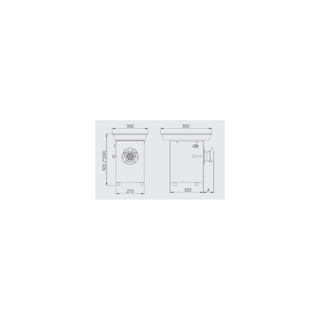 Picadora P-32 INOX CE III 400V