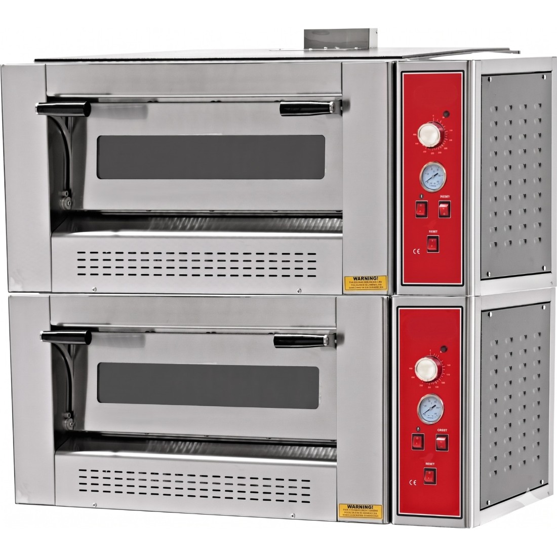 Horno de pizza profesional a gas doble 6+6 pizzas 30cm EMP.6+6G