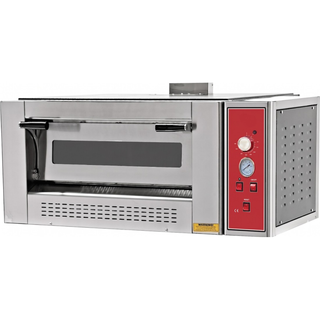 Horno de pizza profesional a gas simple 6 pizzas 30cm EMP.6G