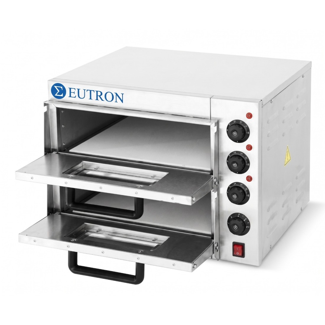 Horno eléctrico para pizzas profesional doble EP-2ST (imagen 2)
