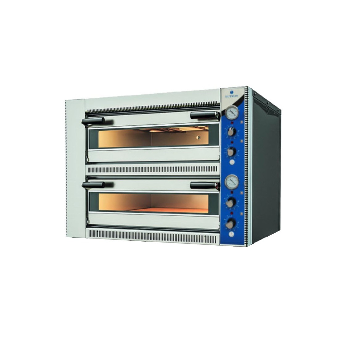 Horno de pizza profesional eléctrico doble para 6+6 pizzas de 33cm DYP-6 sin mesa