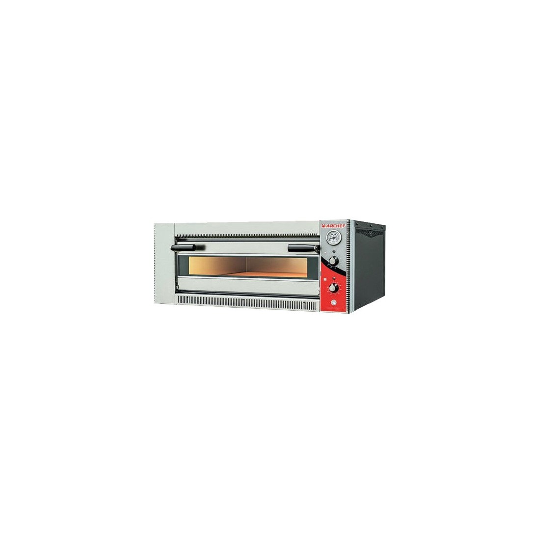 Horno de pizza profesional eléctrico simple para 6 pizzas de 30cm ref. CP-7905
