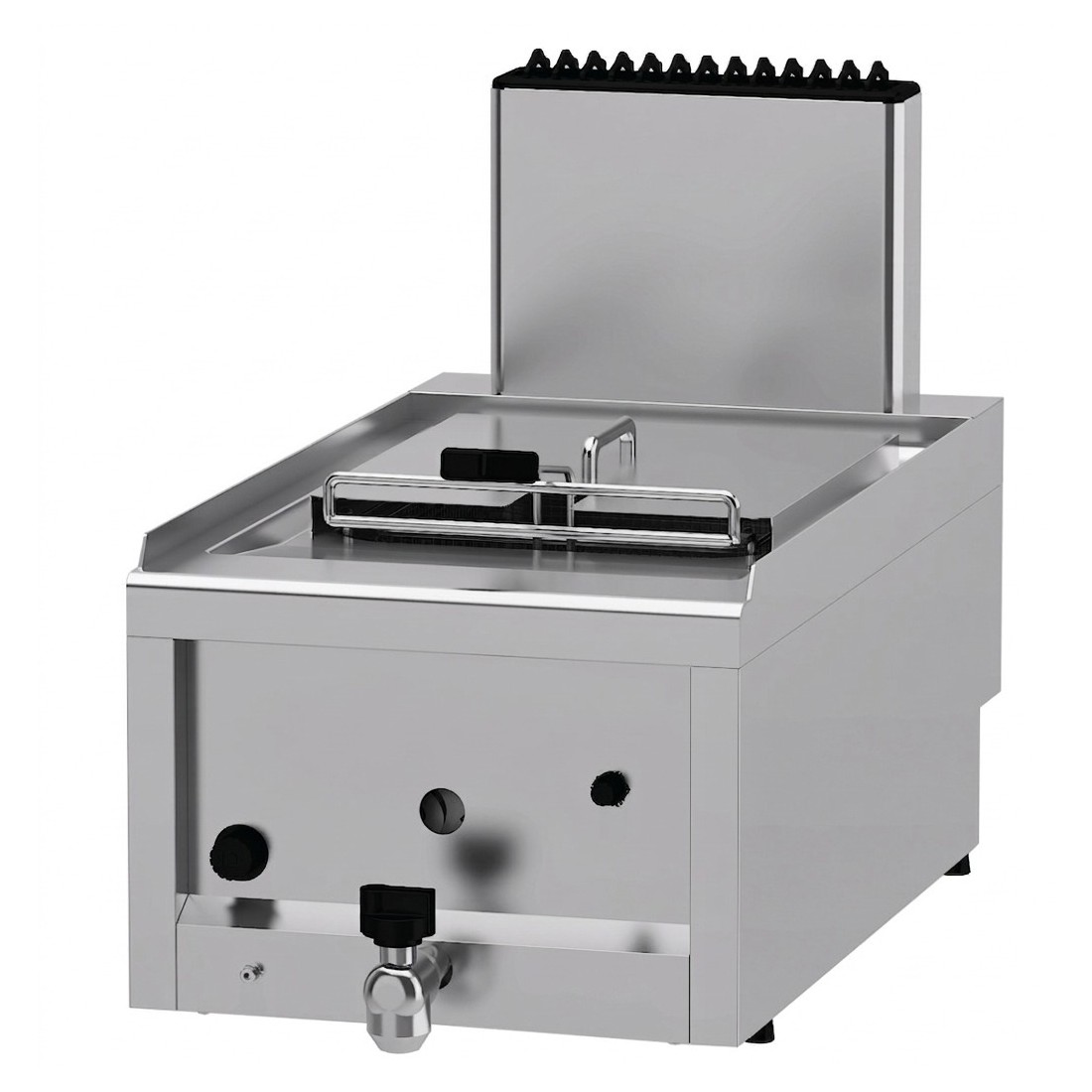 Freidora a gas industrial simple serie 700 Optimum OFG 4070 E 400mm