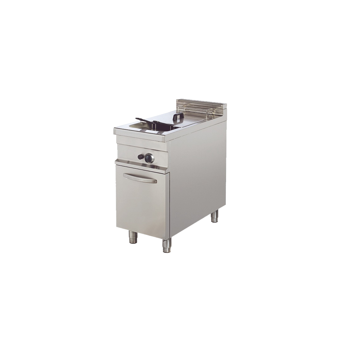 Freidora a gas industrial simple GF912 cuba monobloque