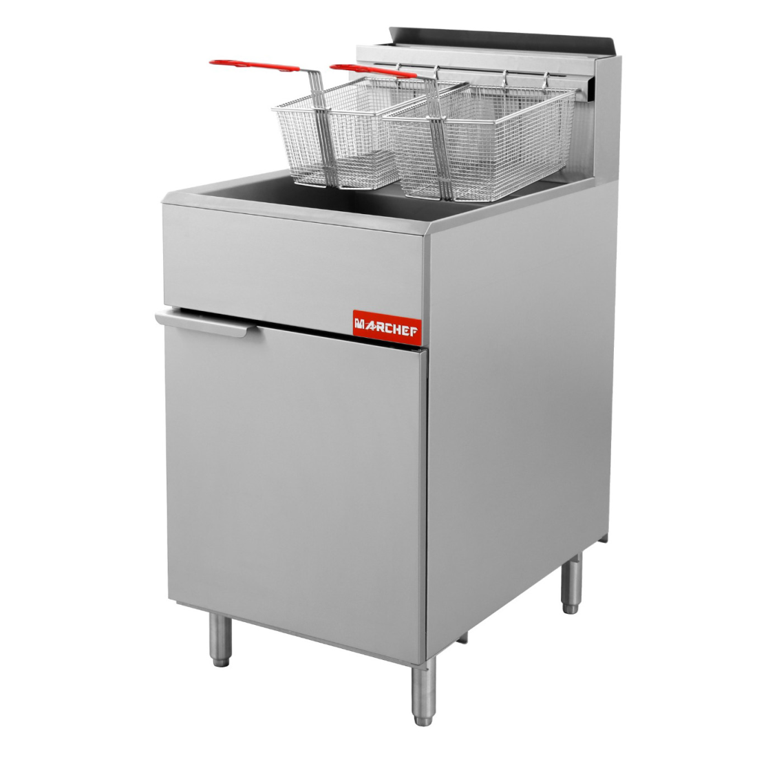 Freidora a gas con mueble MGFE3-LP