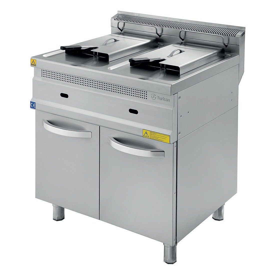 Freidora a gas industrial con mueble serie 700 TC.7FG800 800mm