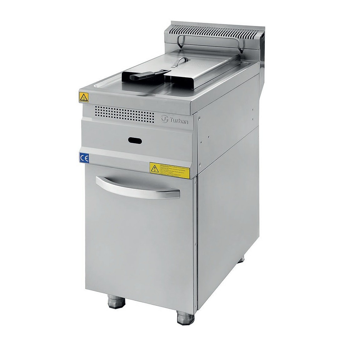 Freidora a gas industrial con mueble serie 700 TC.7FG400 400mm