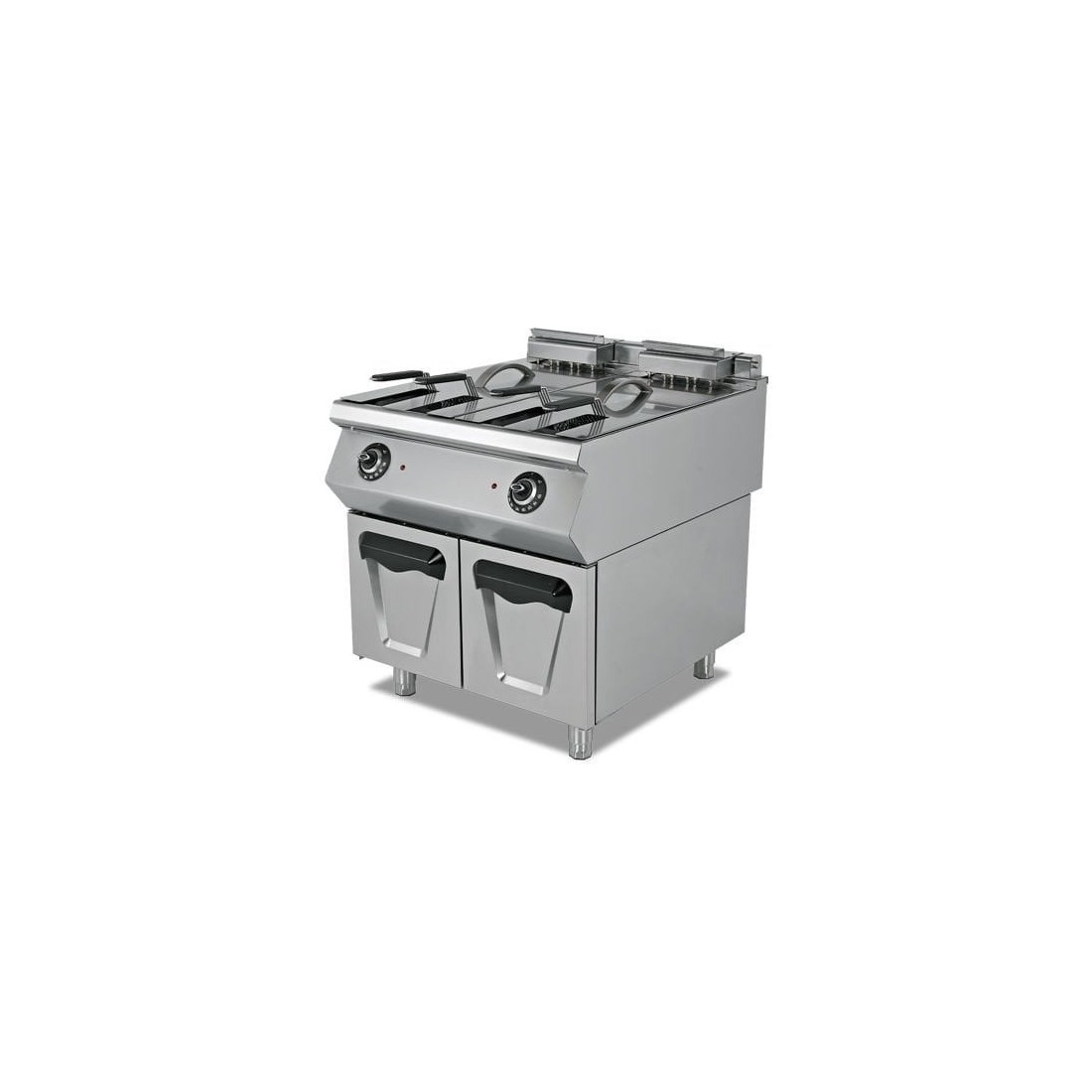 Freidora eléctrica industrial 24+24 litros con mueble serie 900 800mm ref. CP-9331E