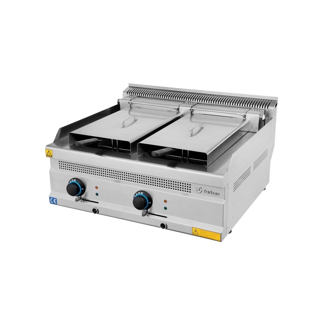 Freidora eléctrica industrial serie 700 Turhan cuba doble 9+9KW