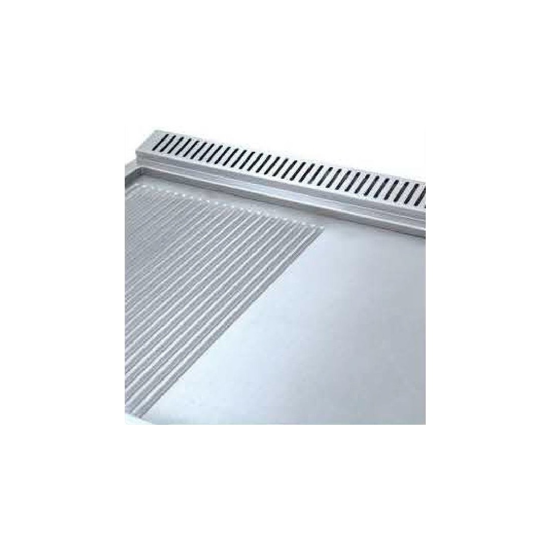 Fry-Top industrial a gas doble serie 600 DRNGI-8060ND 800mm placa lisa-ranurada (imagen 2)
