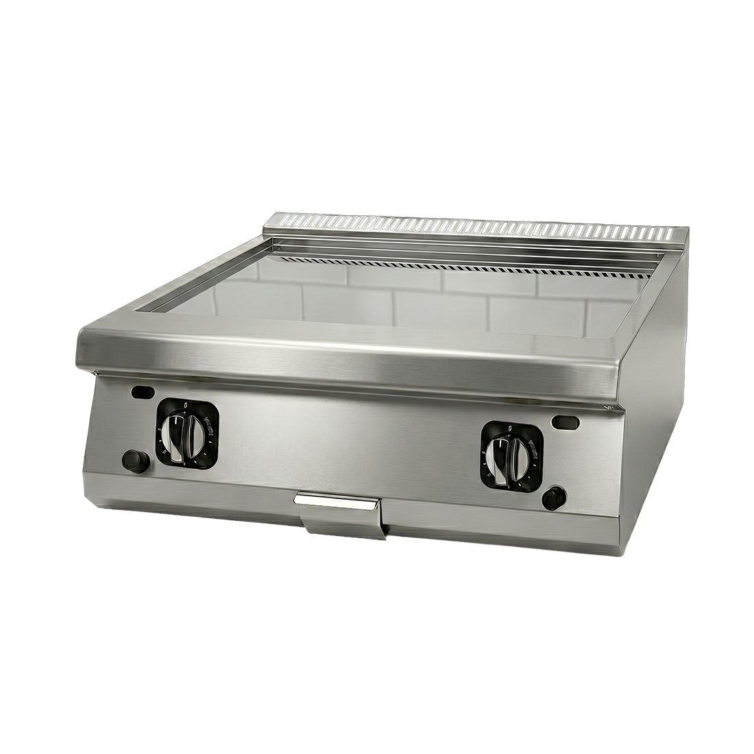 Fry-Top industrial a gas doble serie 600 DRNGI-8060 800mm