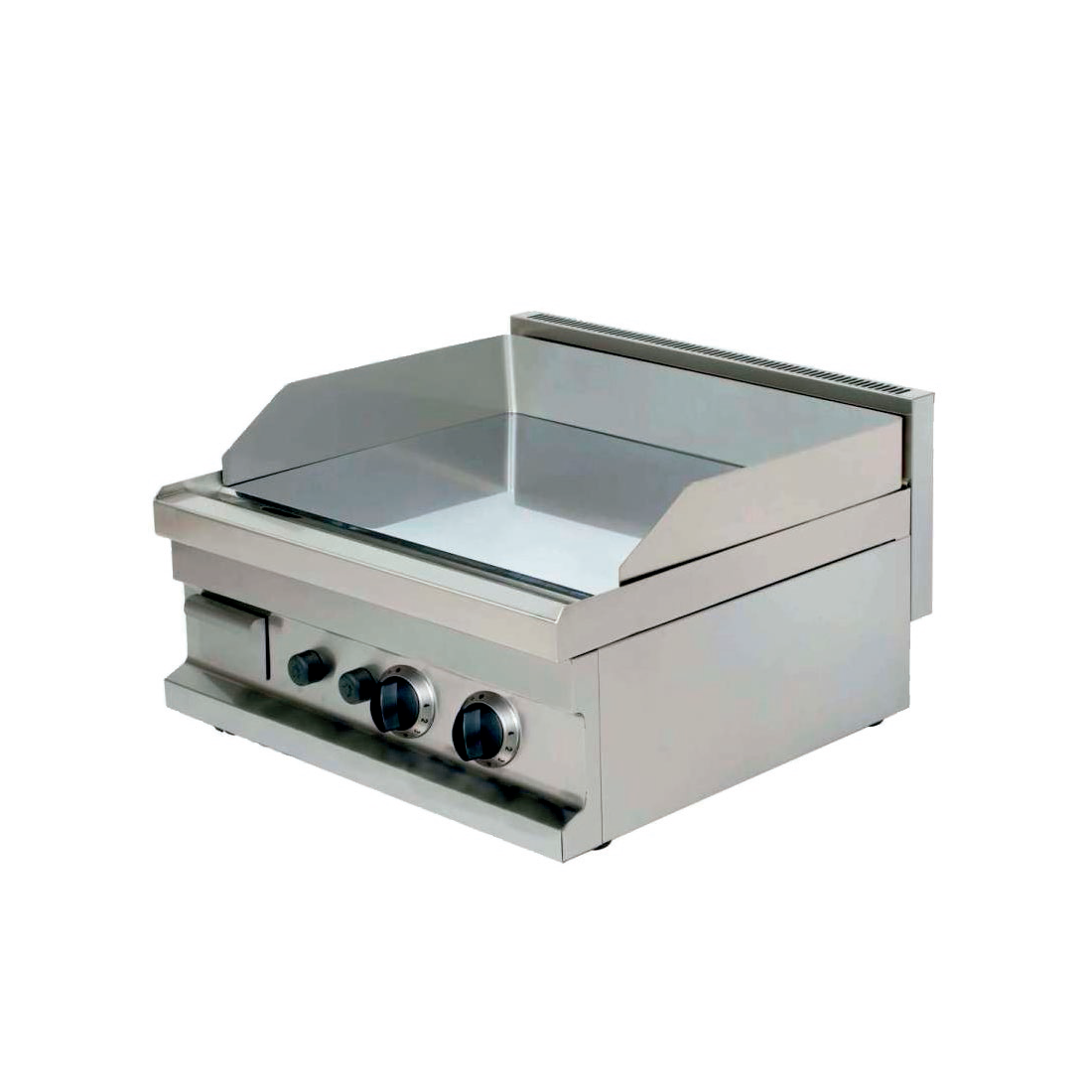 Fry-Top industrial a gas doble serie 600 GG606 600mm placa lisa