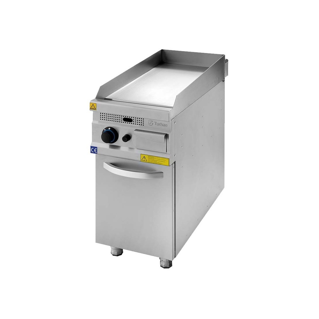Fry-Top industrial a gas con mueble serie 930 Turhan simple ref. CP-9321