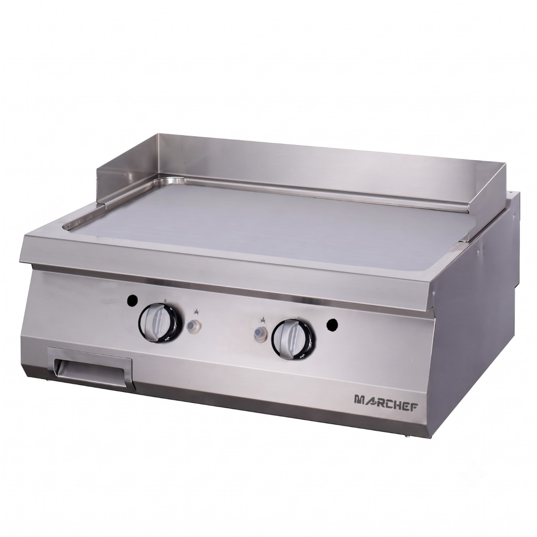 Plancha a gas industrial lisa cromo duro doble ref. CP-5048