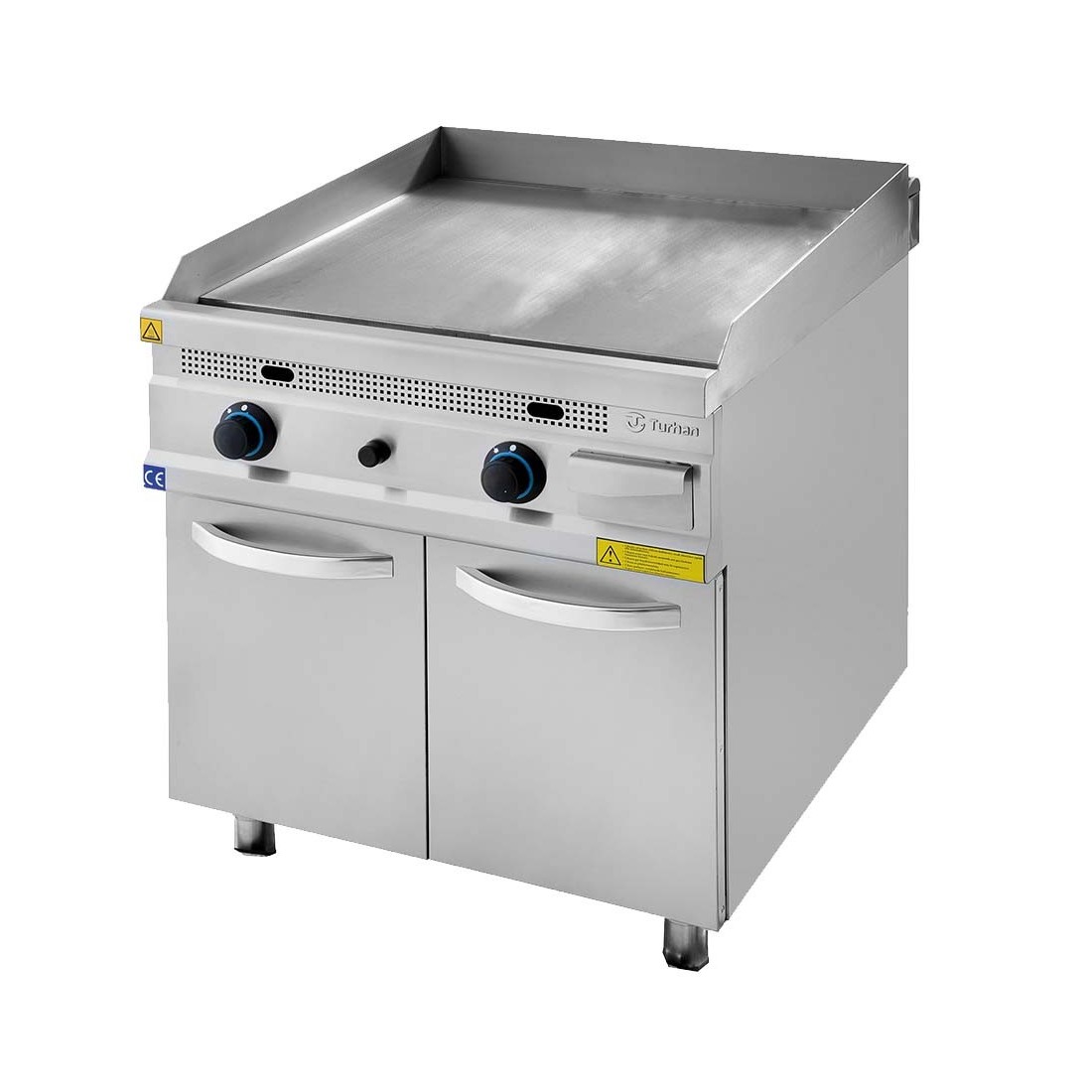 Fry-Top industrial a gas con mueble serie 930 Turhan doble ref. CP-9322