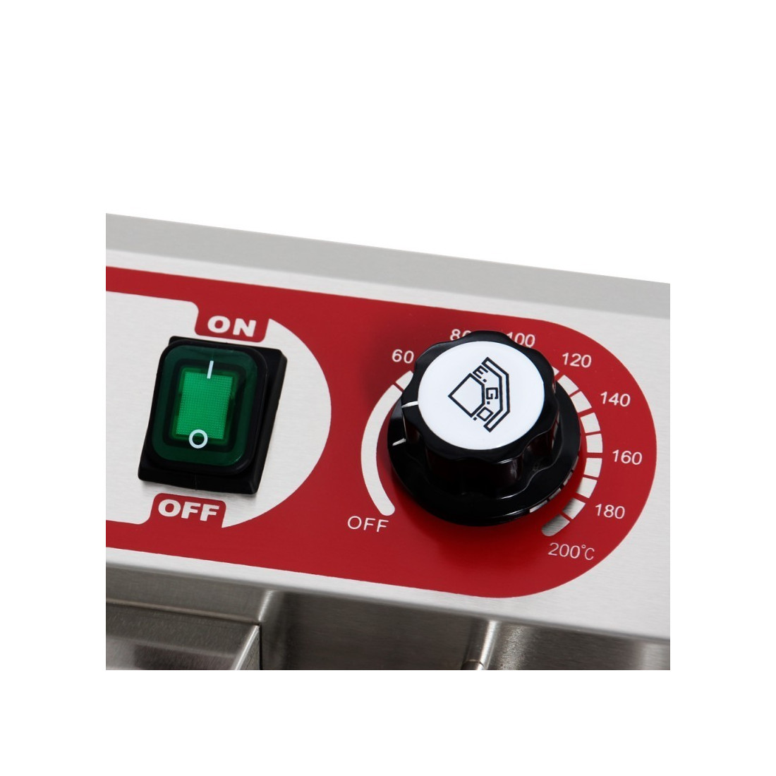 Freidora Eléctrica 8+8L Cuba Doble EF-122V 3+3KW