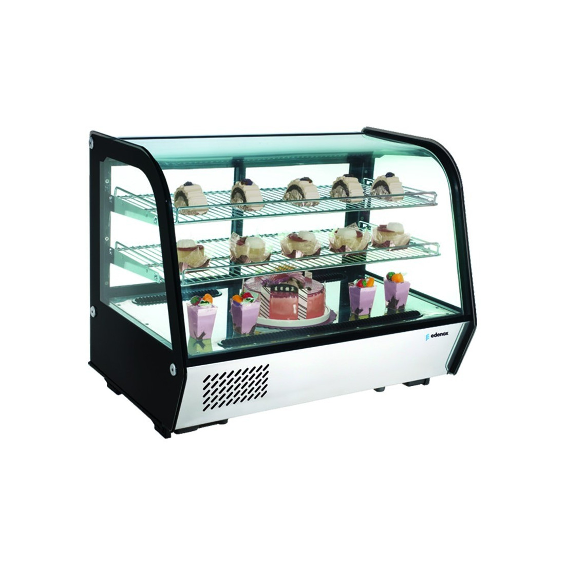 Vitrina profesional fría sobremostrador VERS-120HC 115 litros 2 puertas
