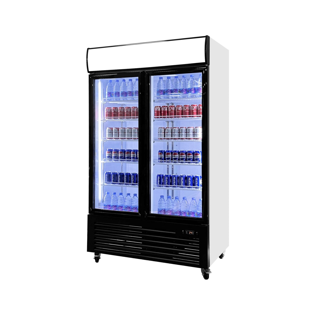 Armario expositor profesional refrigerado doble RB-900HS puertas correderas (imagen 2)