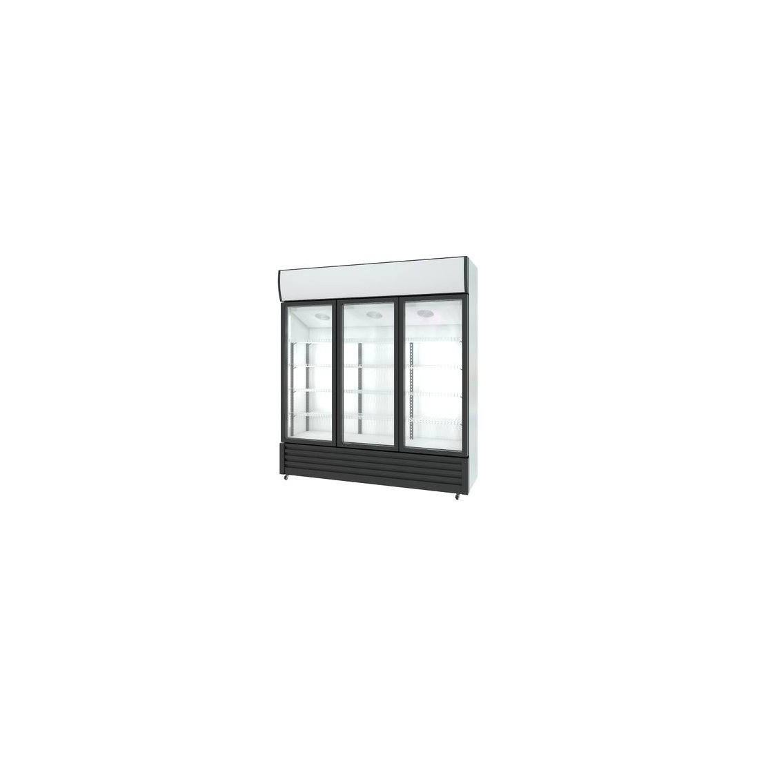 Armario expositor profesional refrigerado 3 puertas LF-1000 puertas abatibles