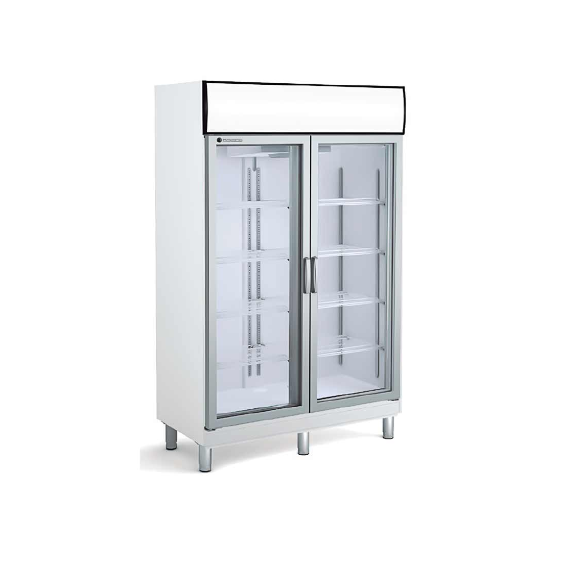 Armario expositor profesional refrigerado puertas abatibles ref. CP-AGPA-125