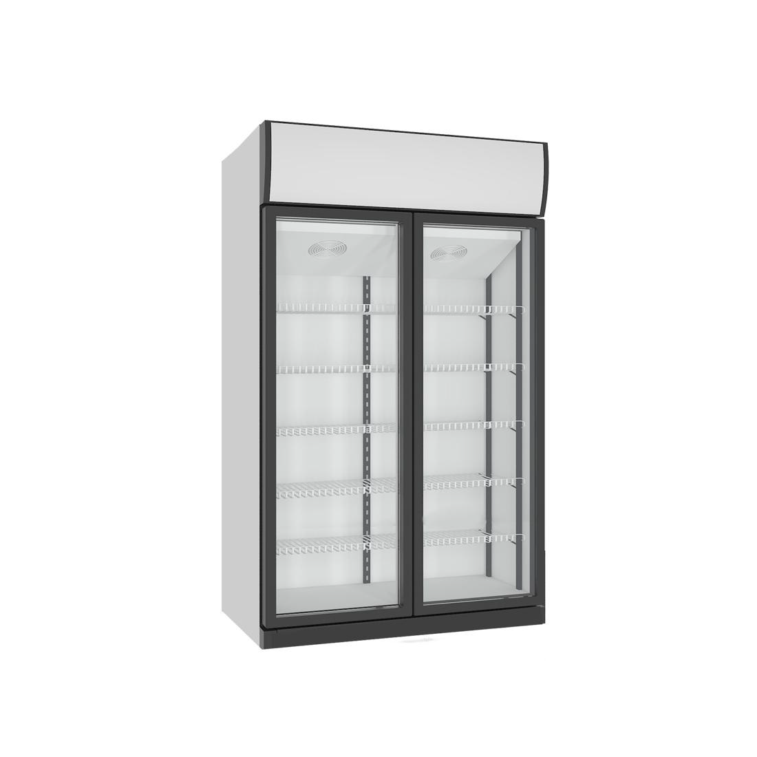 Armario expositor profesional refrigerado 2 puertas LC-850