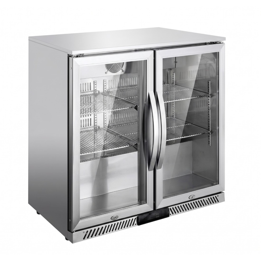 Armario industrial refrigerado sobremostrador 2 puertas cristal RB-220HSS