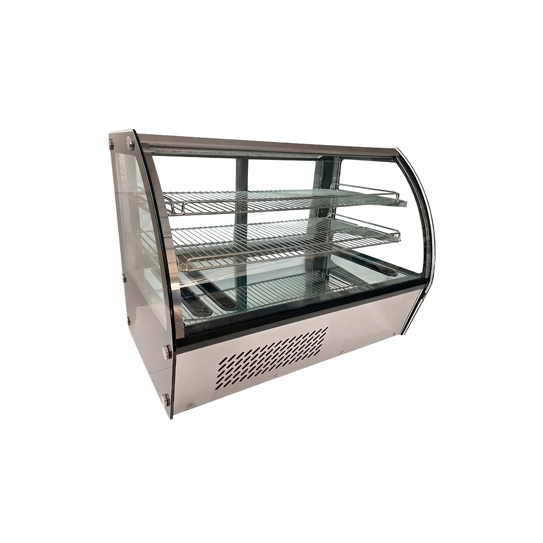 Vitrina profesional fría sobremostrador RTW-160L 160 litros 2 puertas