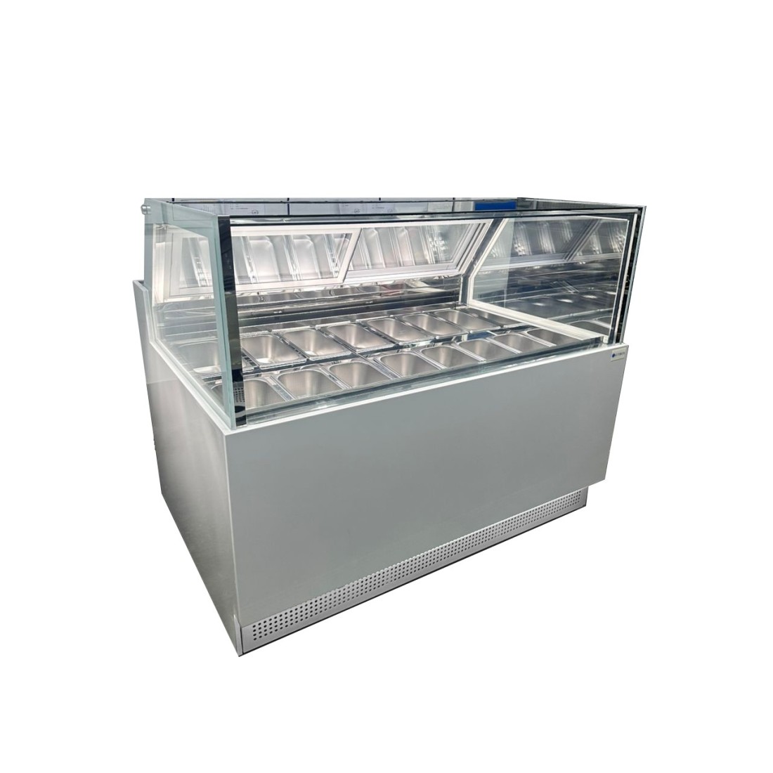 Vitrina expositora de helados profesional ESK-QC150 14 cubetas
