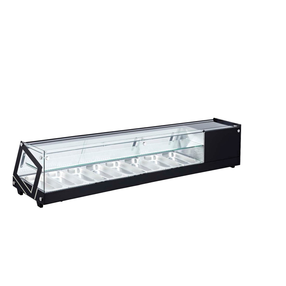 Vitrina refrigerada profesional de tapas VRC-8 (RTS-104L) 8 bandejas 2 puertas