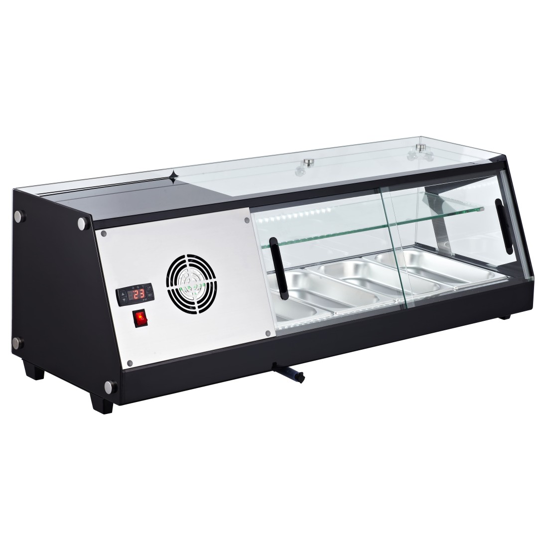 Vitrina refrigerada profesional de tapas VRC-4 (RTS-44L) 4 bandejas 2 puertas (imagen 2)