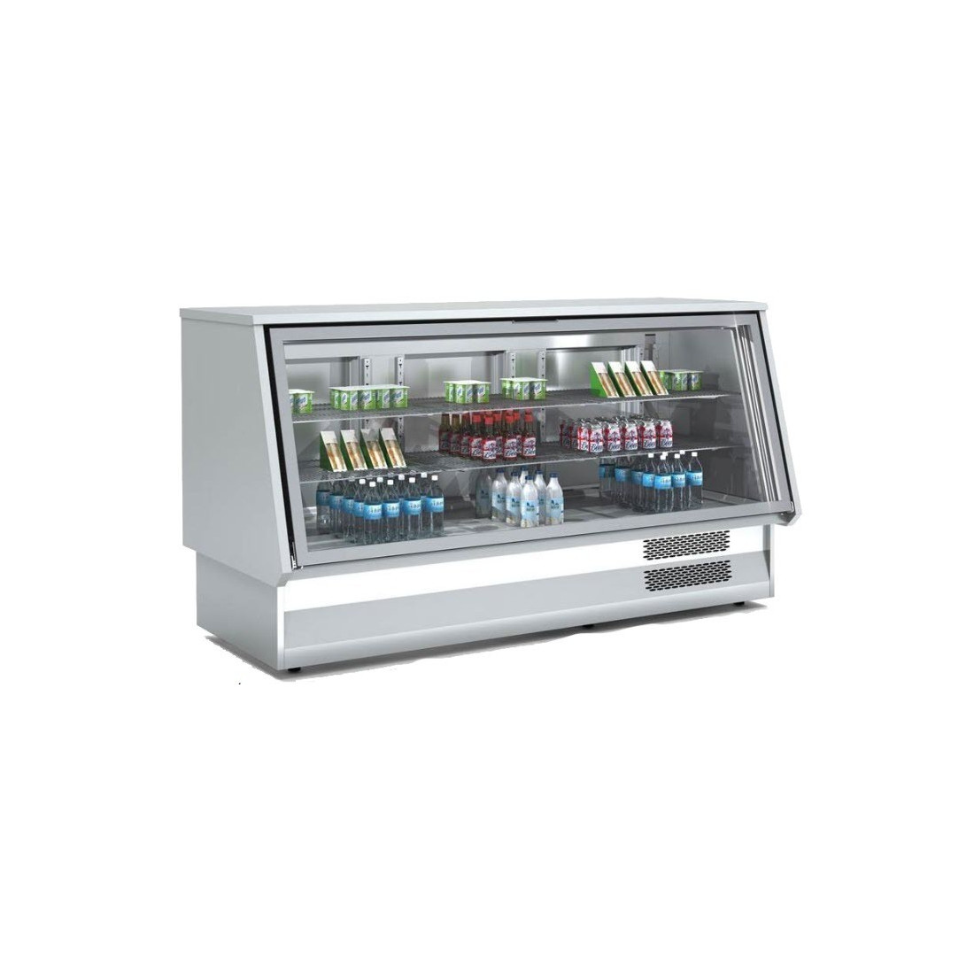 Vitrina profesional cerrada cristal abatible 1300 2 puertas ref. VCC-9-13