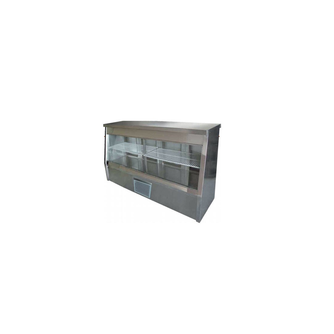 Vitrina profesional cerrada de acero inoxidable 2 puertas ref. VC-1500